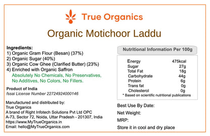 Organic Motichoor Laddu