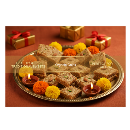 Organic Gajak 400grams (Organic Sesame Seed & Jaggery - Gud)