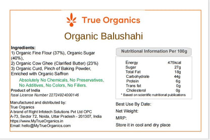 Organic Balushahi 400g test